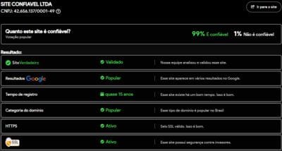 Site verificado e verdadeiro:57acom